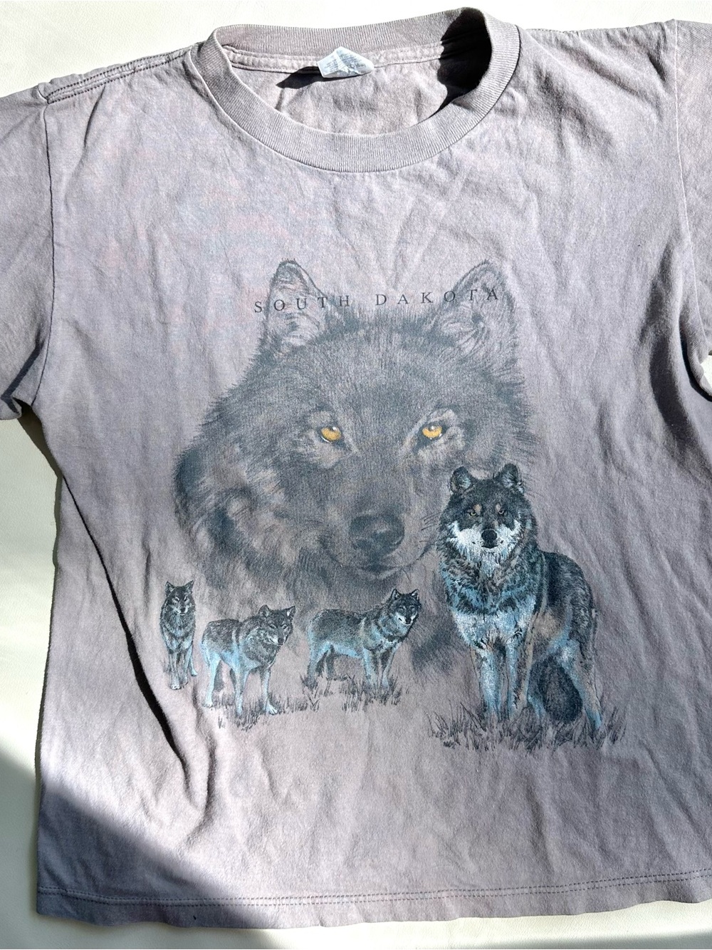 Vintage Kids Wolf Graphic Tee
